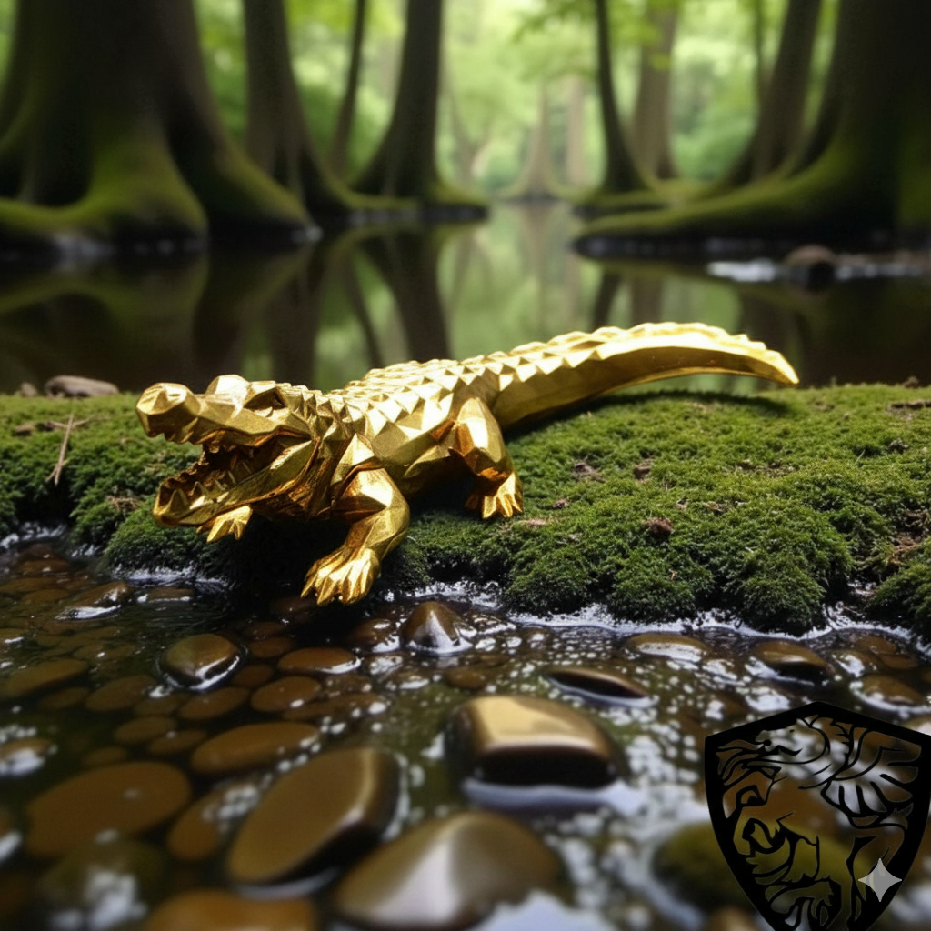 Low Polly Crocodile