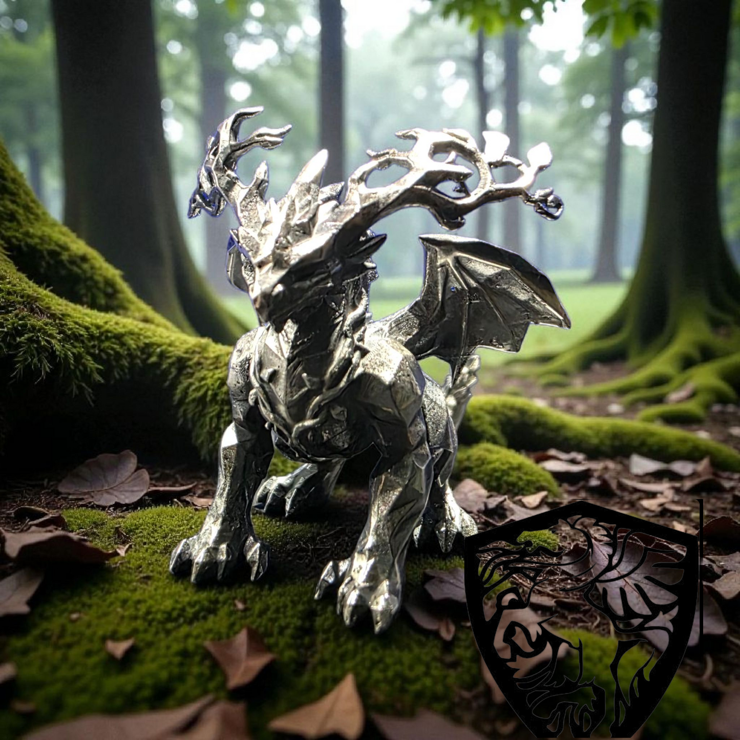 Low Polly Forest Dragon